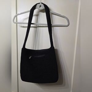 Black Knit Shoulder Bag By The Sak